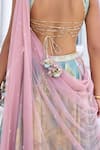 Kalista_Turquoise Juliette Floral Lehenga Set With Dupatta 