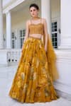 Buy_Kalista_Cyntia Golden Yellow Lehenga Set 