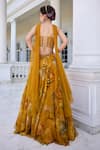 Kalista_Cyntia Golden Yellow Lehenga Set _Online