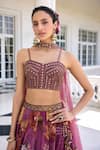 Buy_Kalista_Cynthia Tyrian Purple Lehenga Set 