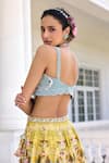 Shop_Kalista_Sofia Yellow Lehenga Set _Online_at_Aza_Fashions
