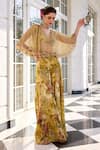 Shop_Kalista_Amaira Beige Floral Print Sharara Set _Online_at_Aza_Fashions