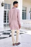 Kalista_Ayaaz Embroidered Dusty Mauve Kurta Set _Online_at_Aza_Fashions