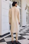 Shop_Kalista_Ivory Ayaaz Embroidered Kurta Set _at_Aza_Fashions