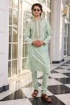 Buy_Kalista_Esfhan Embroidered Mint Kurta Set _at_Aza_Fashions