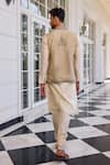 Shop_Kalista_Ivory Nazeer Embroidered Nehru Jacket Set _at_Aza_Fashions