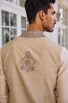 Shop_Kalista_Ivory Nazeer Embroidered Nehru Jacket Set 