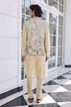 Shop_Kalista_Ivory Kairav Floral Embroidered Kurta Set _at_Aza_Fashions