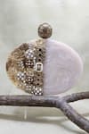 Buy_Adwita Bags & Jewels_White Stone The Araaish Floret Embellished Clutch _at_Aza_Fashions