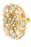 Buy_Bblingg_Gold Plated Crystals, Pearls Suhaaya Mini Embellished Ring _Online