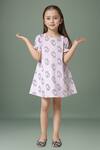 Buy_Samyukta Singhania_Pink Cotton Printed Dress _at_Aza_Fashions