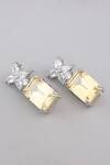 MODARTA_Yellow Sapphire Designer Danglers And Drops _Online_at_Aza_Fashions