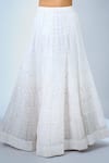 Buy_Samyukta Singhania_White Sequins, Embroidery Sweetheart Neck Lehenga Set 