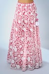 Buy_Samyukta Singhania_Pink Georgette, Net Tassels, Embroidery Floral Lehenga Set 