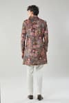 Shop_Arihant Rai Sinha_Multi Color Printed Sherwani And Polo Pant _at_Aza_Fashions