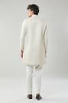 Shop_Arihant Rai Sinha_Gold Woven Jacquard Sherwani And Pollo Pant _at_Aza_Fashions