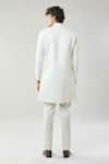 Shop_Arihant Rai Sinha_White Woven Jacquard Sherwani And Pollo Pant Set _at_Aza_Fashions