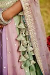 Shop_Samyukta Singhania_Multi Color Organza Sequins, Embroidery, Tassels Lehenga Set _Online_at_Aza_Fashions