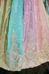 Buy_Samyukta Singhania_Multi Color Organza Sequins, Embroidery, Tassels Lehenga Set 