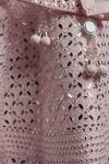Samyukta Singhania_Pink Silk, Net Mirrors, Tassels Light Embroidered Lehenga Set_Online_at_Aza_Fashions