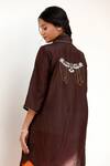 Buy_Eeda_Brown Kurta Set With Orange Pant 