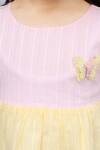 Buy_Samyukta Singhania_Pink And Yellow Tiered Dress For Girls 