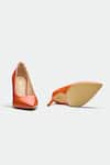 Shop Oroh Orange Madrid Genuine Leather Heels at Aza Fashions Shop_Oroh_Orange Madrid Genuine Leather Heels _at_Aza_Fashions