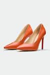 Buy Oroh Orange Madrid Genuine Leather Heels at Aza Fashions Buy_Oroh_Orange Madrid Genuine Leather Heels _at_Aza_Fashions