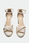 Oroh_Beige Ankle Strap Heels _at_Aza_Fashions