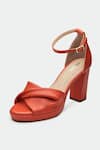 Buy Oroh Orange Luton Genuine Leather Heels Online at Aza Fashions Buy_Oroh_Orange Luton Genuine Leather Heels _Online_at_Aza_Fashions