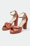 Buy Oroh Brown Genuine Leather Heels at Aza Fashions Buy_Oroh_Brown Genuine Leather Heels _at_Aza_Fashions