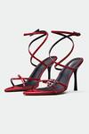 Buy_Oroh_Red Buckles Strappy Heels _at_Aza_Fashions