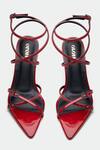 Oroh_Red Buckles Strappy Heels _at_Aza_Fashions