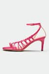 Oroh_Pink Genuine Leather Heels _Online_at_Aza_Fashions