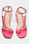 Oroh_Pink Genuine Leather Heels _at_Aza_Fashions