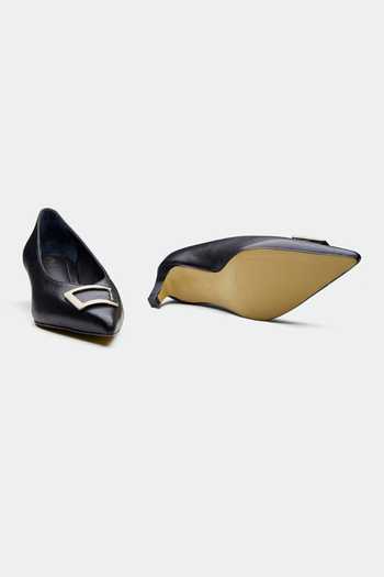 Shop_Oroh_Black Buckles Genuine Leather Heels _at_Aza_Fashions