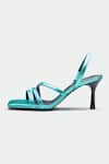 Oroh_Blue Metallic Strappy Heels _Online_at_Aza_Fashions