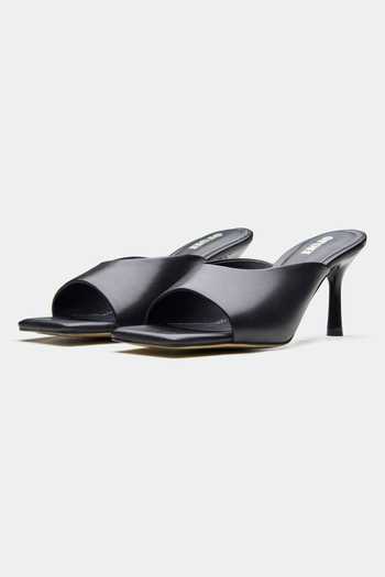 Buy_Oroh_Black Genuine Leather Heels _at_Aza_Fashions