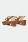 Buy_Oroh_Brown Genuine Leather Heels _Online_at_Aza_Fashions