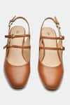 Oroh_Brown Genuine Leather Heels _at_Aza_Fashions