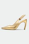 Oroh Gold Designer Oxford Heels Online at Aza Fashions Oroh_Gold Designer Oxford Heels _Online_at_Aza_Fashions