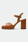 Oroh_Brown Block Heels _Online_at_Aza_Fashions