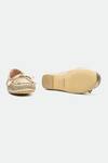 Shop_Oroh_Gold Genuine Leather Northampton Flats _at_Aza_Fashions
