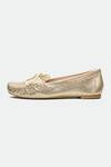 Buy_Oroh_Gold Genuine Leather Northampton Flats _Online_at_Aza_Fashions