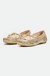 Buy_Oroh_Gold Genuine Leather Northampton Flats _at_Aza_Fashions