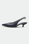 Oroh_Navy Bows Blue Designer Heels _Online_at_Aza_Fashions