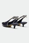 Shop_Oroh_Navy Bows Blue Designer Heels _Online_at_Aza_Fashions