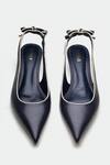 Oroh_Navy Bows Blue Designer Heels _at_Aza_Fashions
