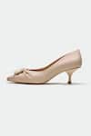 Oroh_Beige Pearls Embellished Heels _Online_at_Aza_Fashions