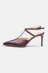 Oroh_Maroon Genuine Leather Heels _Online_at_Aza_Fashions